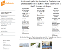 Tablet Screenshot of logotischdecke.com